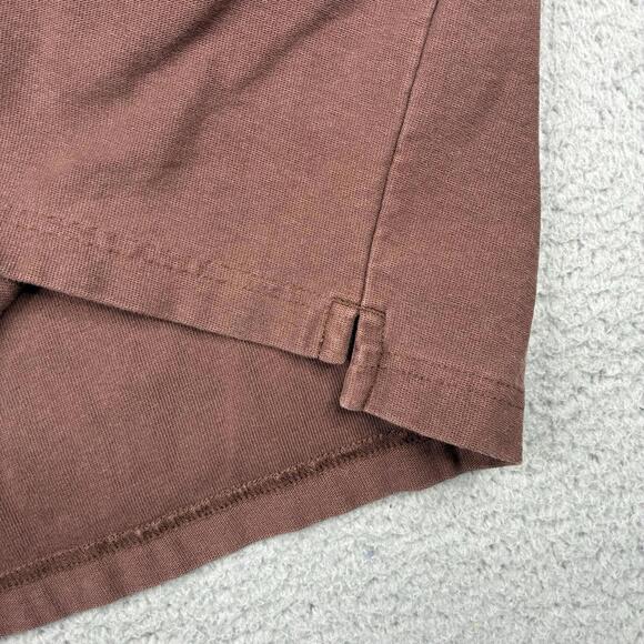 Kith x Russell Athletic Quinn Long Sleeve Shirt Men’s Large Brown Saddle Logo - Picture 5 of 8